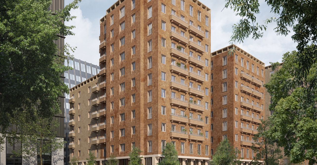 Stockholm's first inner city block in wood