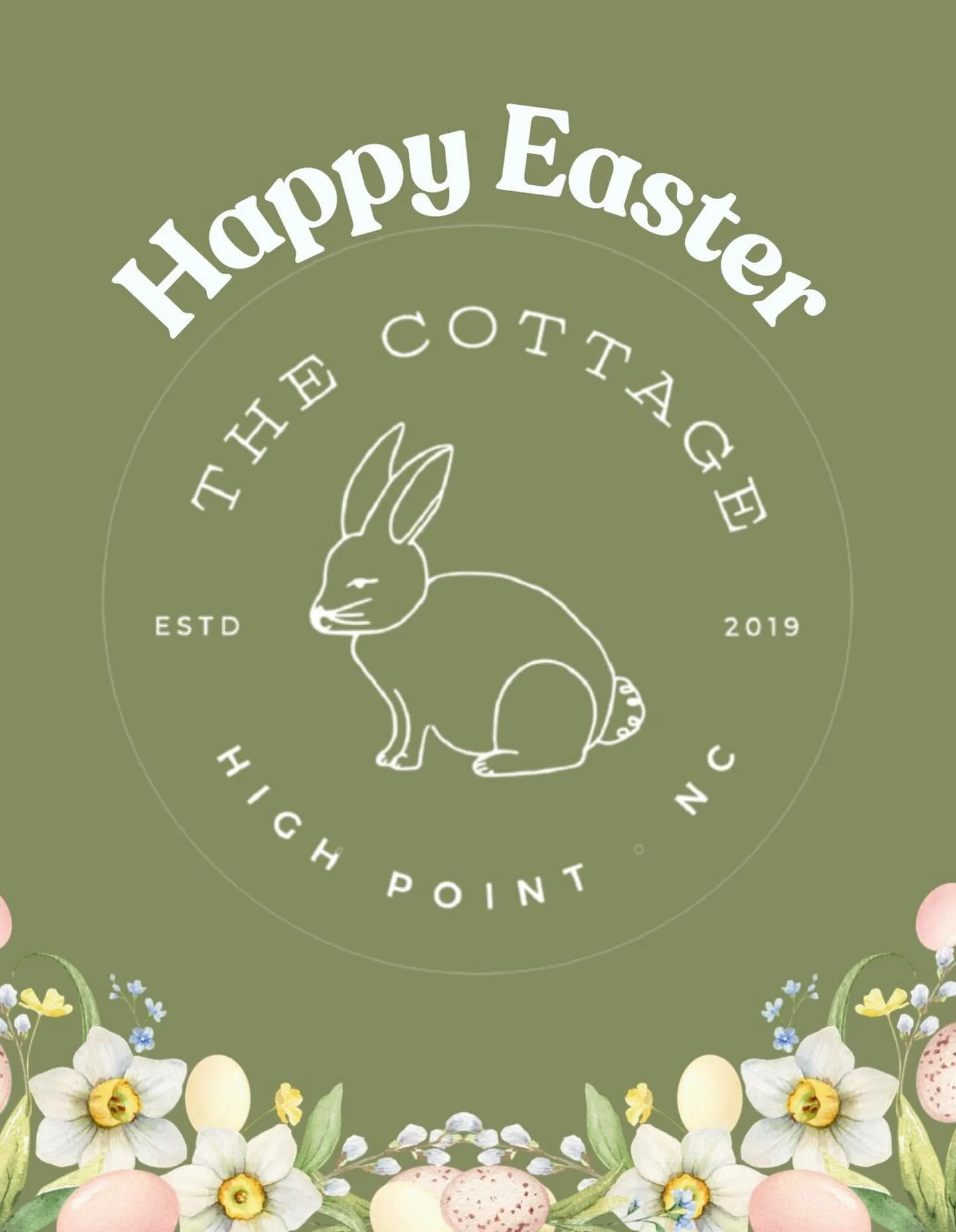 🌷🐣 Happy Easter from The Cottage!
We hope your day is filled with sunshine, sweet treats, and time with the people you love most.
Thank you for supporting our little shop in High Point. 💛

#thecottagehp #easter #shoplocal