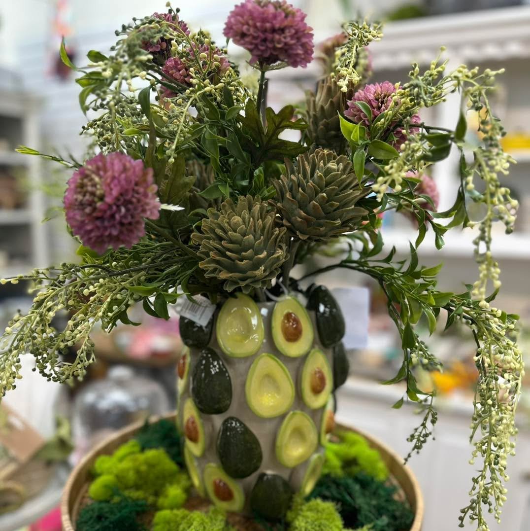 A little unexpected, a lot adorable. 🥑🌿

This avocado vase moment is bringing the perfect mix of playful and chic to your spring tables. Add fresh greenery, a pop of florals, and suddenly your centerpiece is the conversation starter.

Come see all 