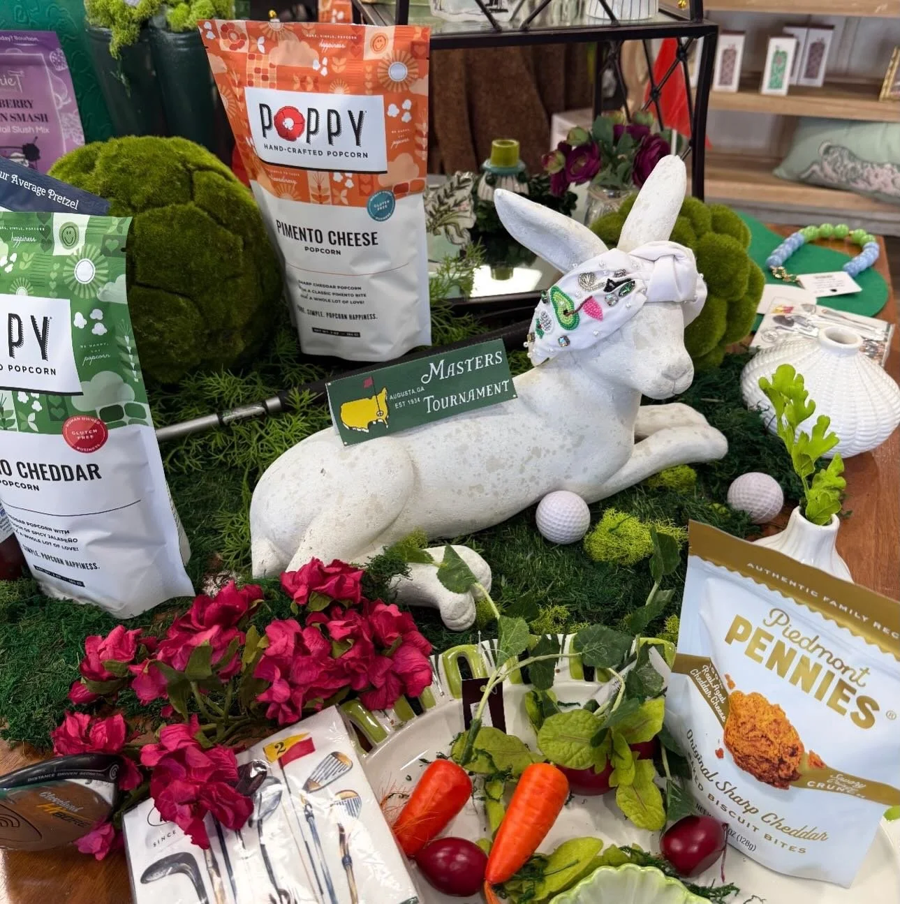 The Masters spirit has taken over The Cottage HP ⛳️💚

Join us today from 11&ndash;4 PM for our Masters Celebration! We&rsquo;ll have refreshments, fun golf-inspired goodies, and a Brunch Basket Giveaway while you shop.

Swing by, bring a friend, and