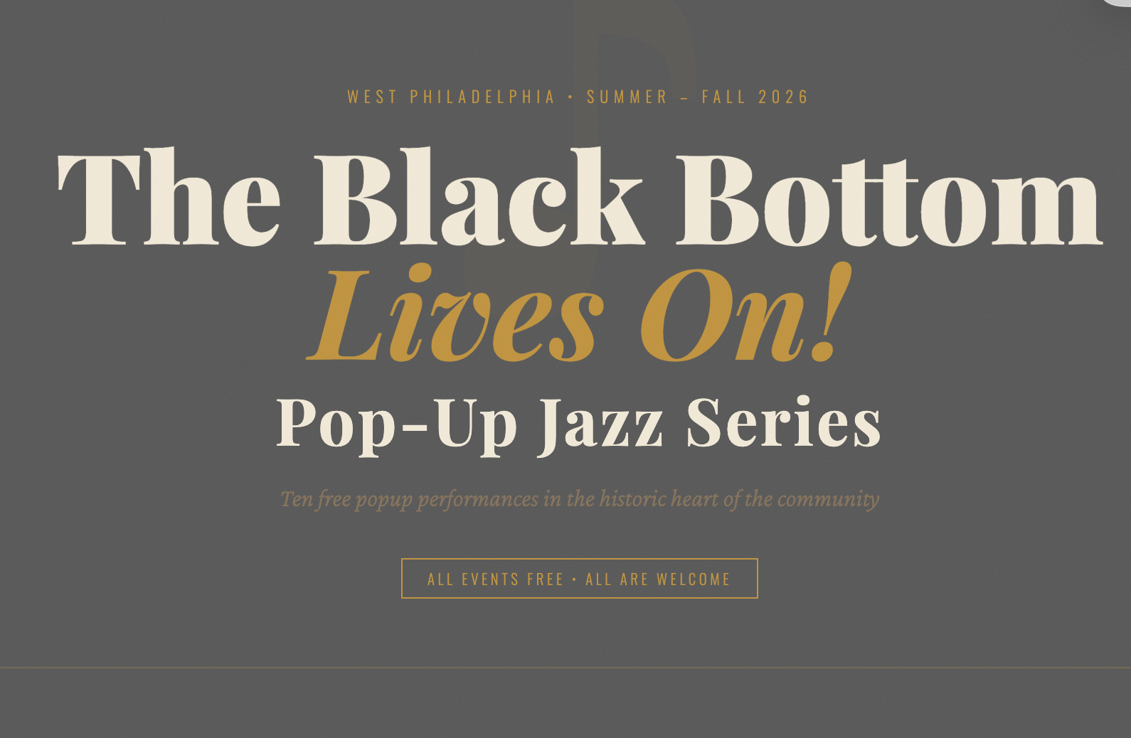 Black Bottom Historical Marker &amp; Street Renaming Ceremony with Jazz