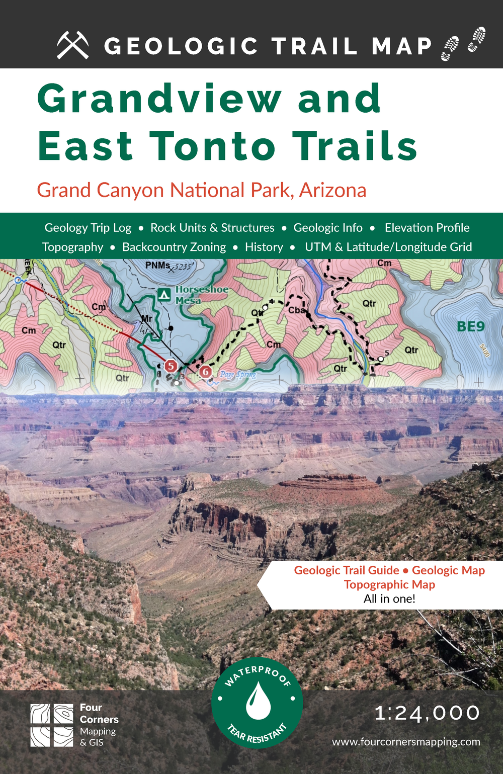 Corners　Mapping　Geologic　of　the　Canyon　Trail　—　Maps　Four　Grand　Bundle　All　Three