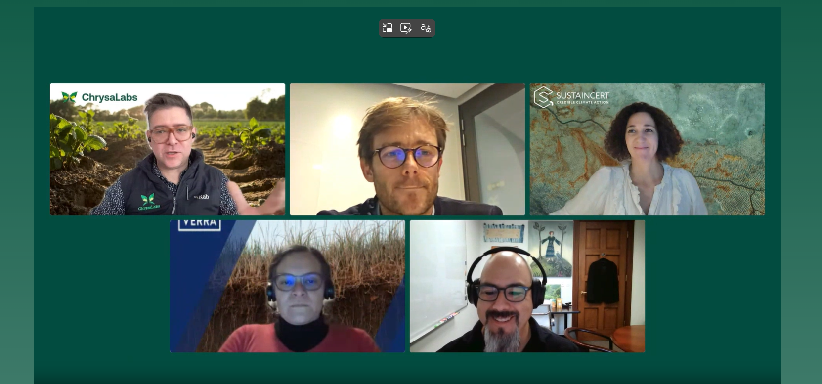 BCarbon Joined Industry Leaders in a ChrysaLabs Webinar to discuss the Role of Emerging MRV Technologies in Credible, High-integrity Soil Carbon Protocols.