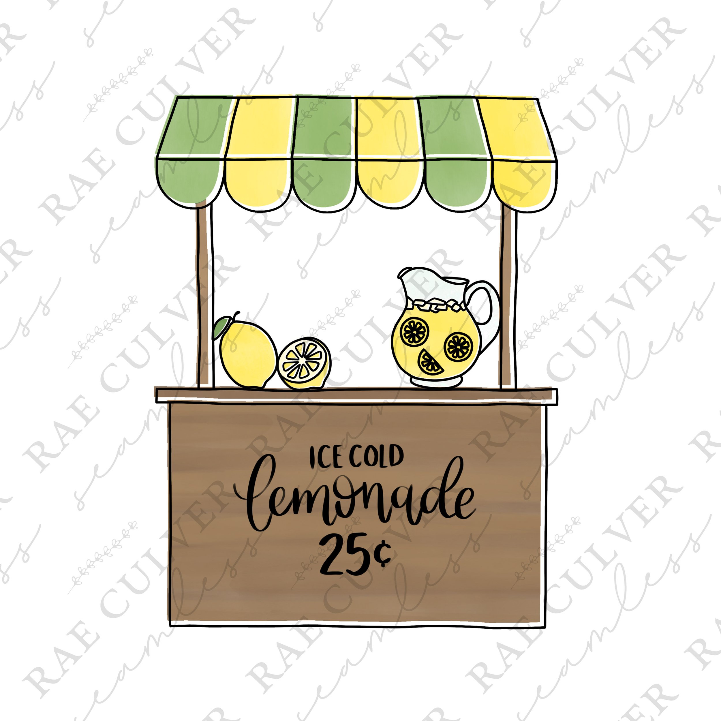 Green Pink Lemonade Stand Sub