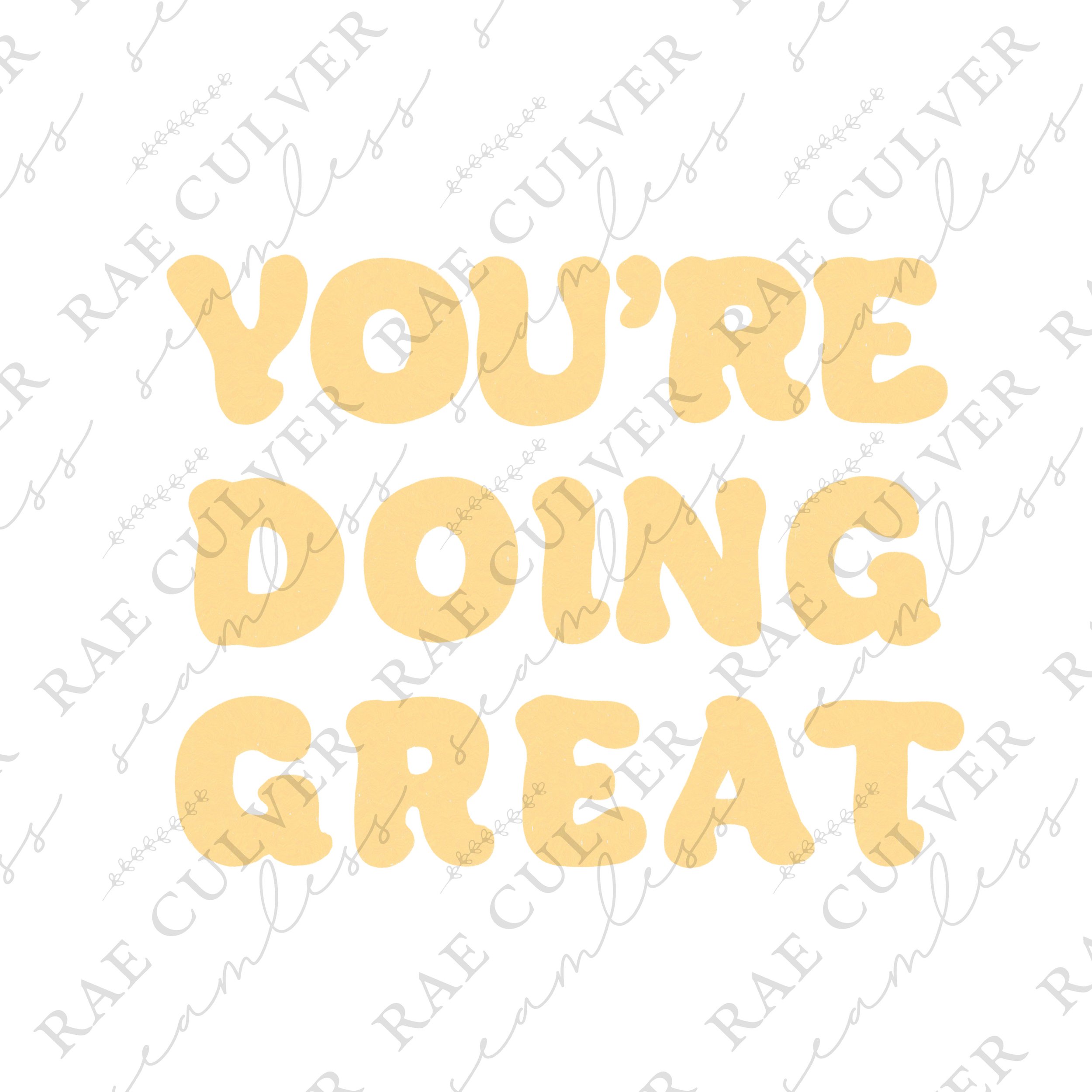 You're Doing Great Sub