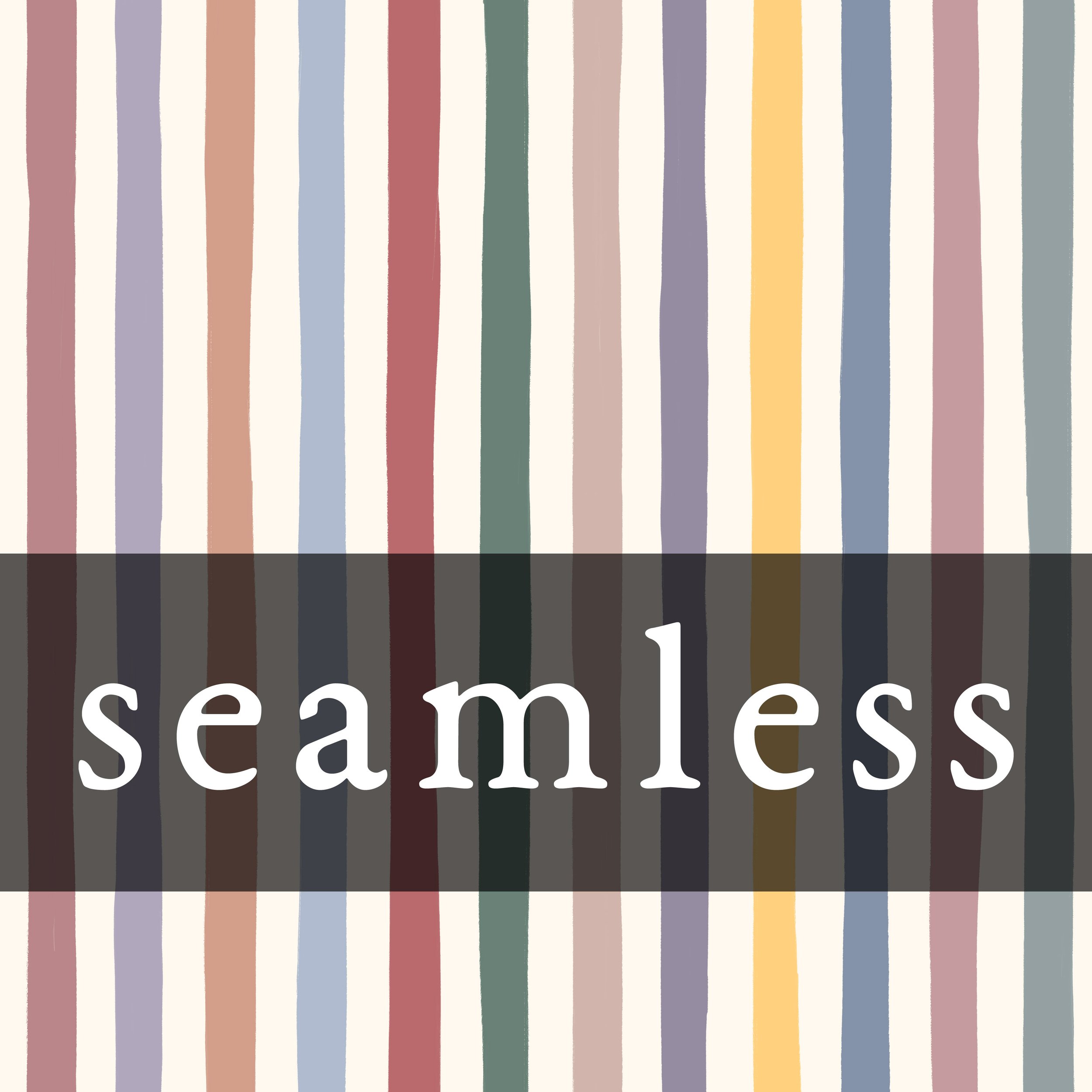 Sweet Summer Floral Mauve Stripes