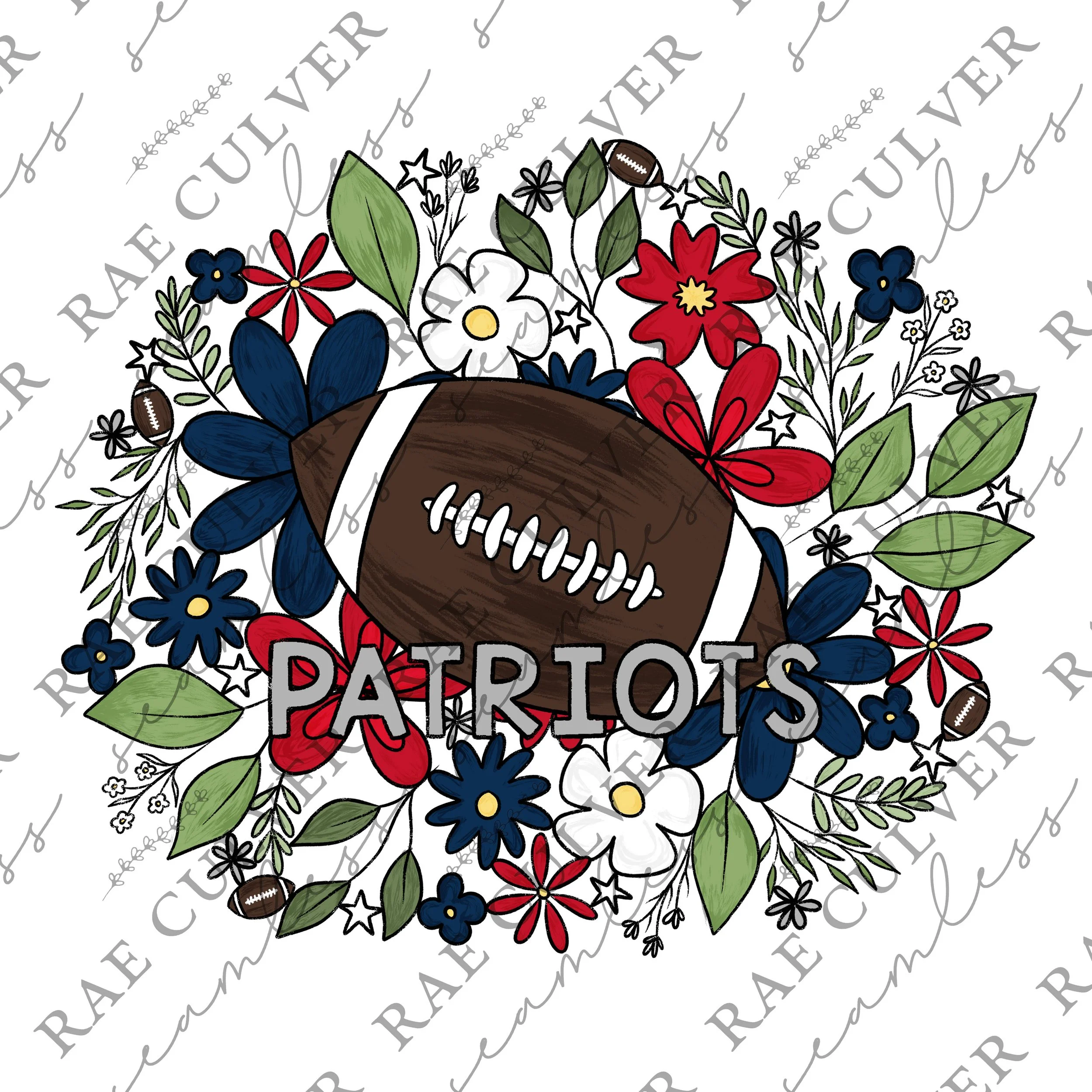 2024 Patriots Floral Sub