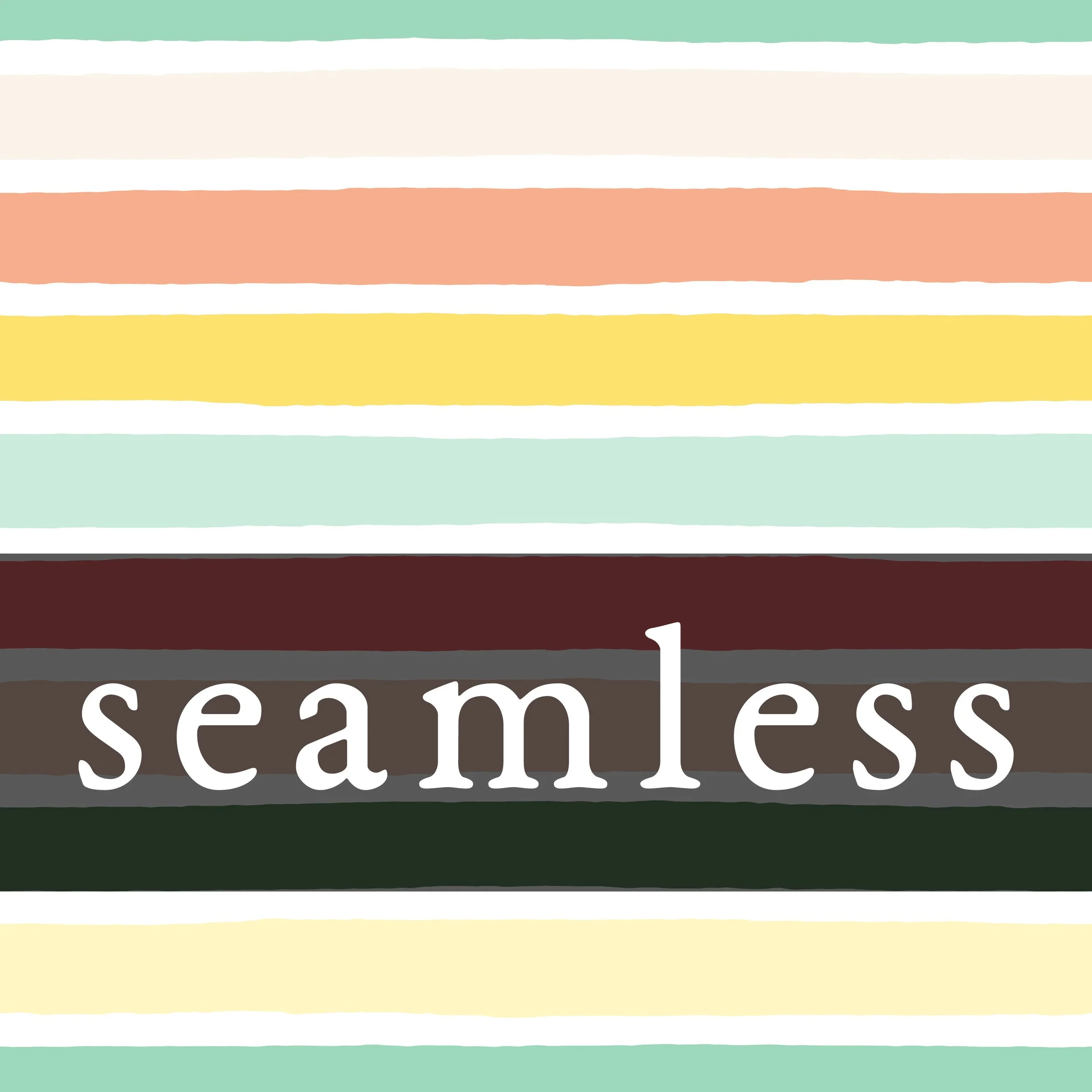 Tropical Fruit Aqua Stripes