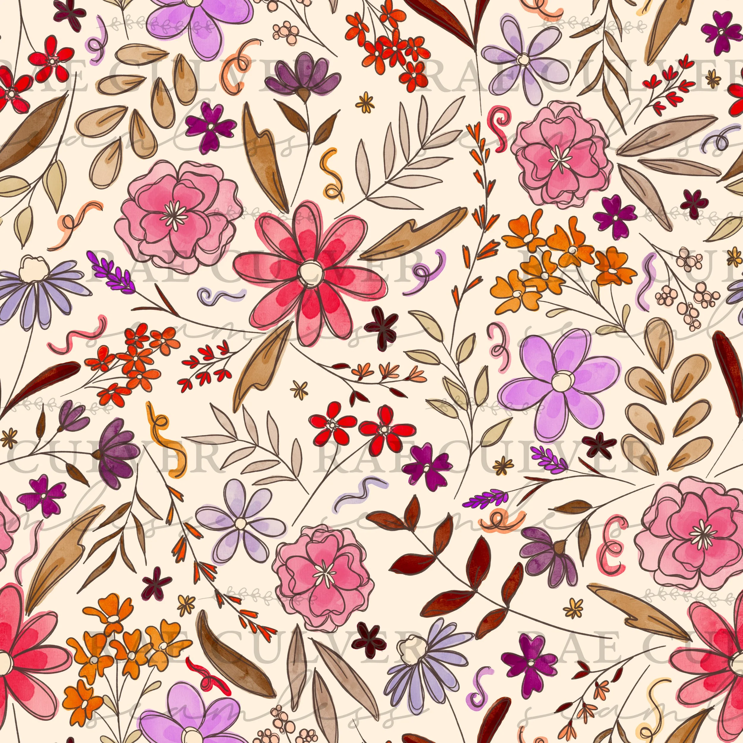 Listing Sketchy Swirl Floral Vivid Pink Purple.jpg