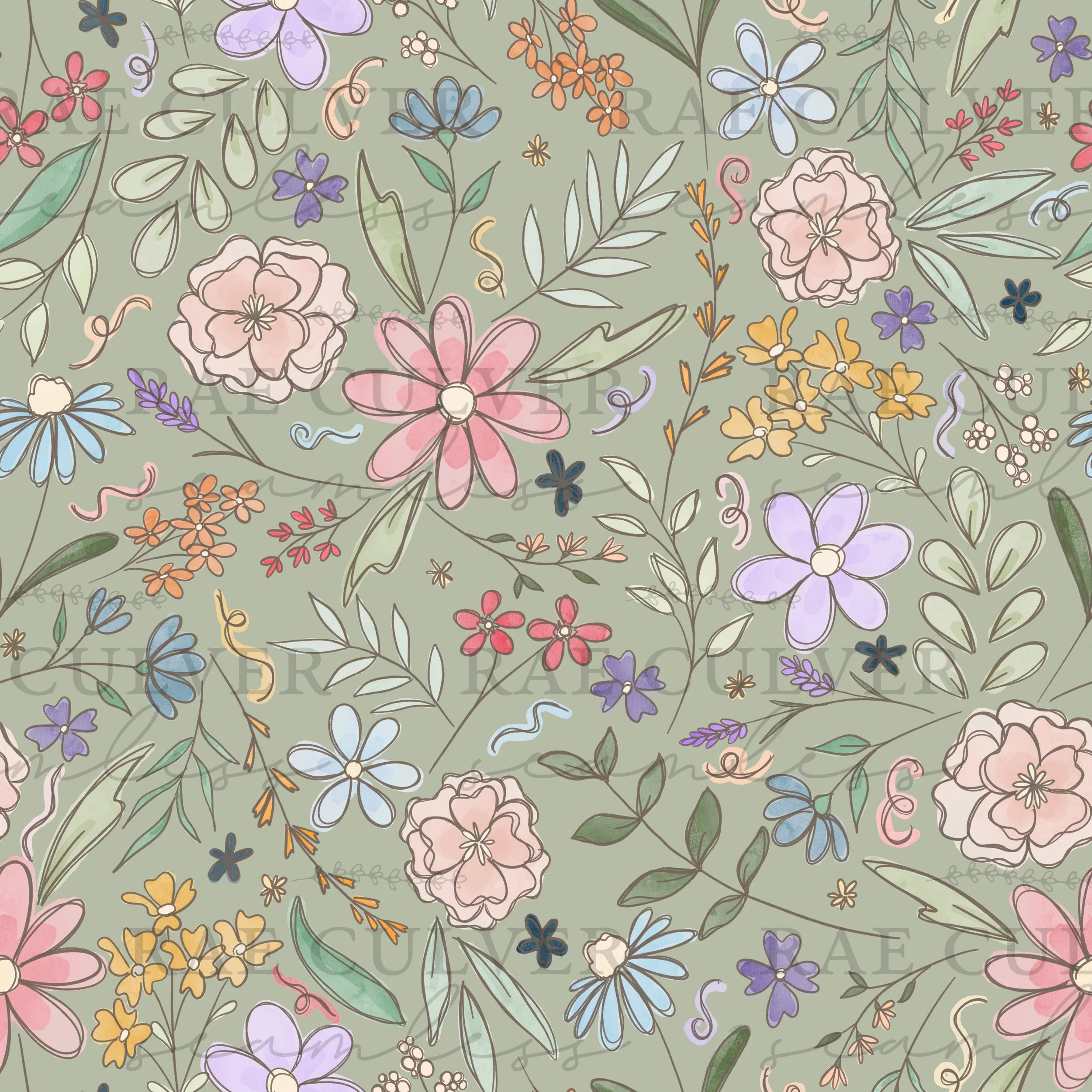 Listing Sketchy Swirl Floral Green Pink Purple.jpg