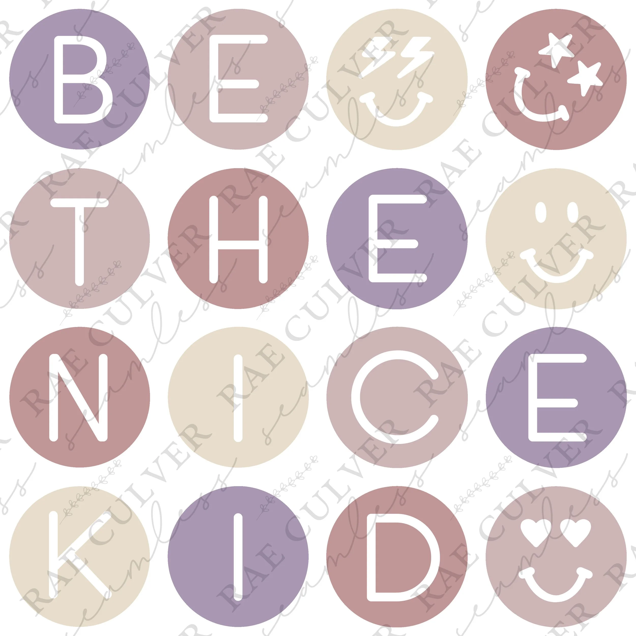 Smiley Be The Nice Kid Purple Sub