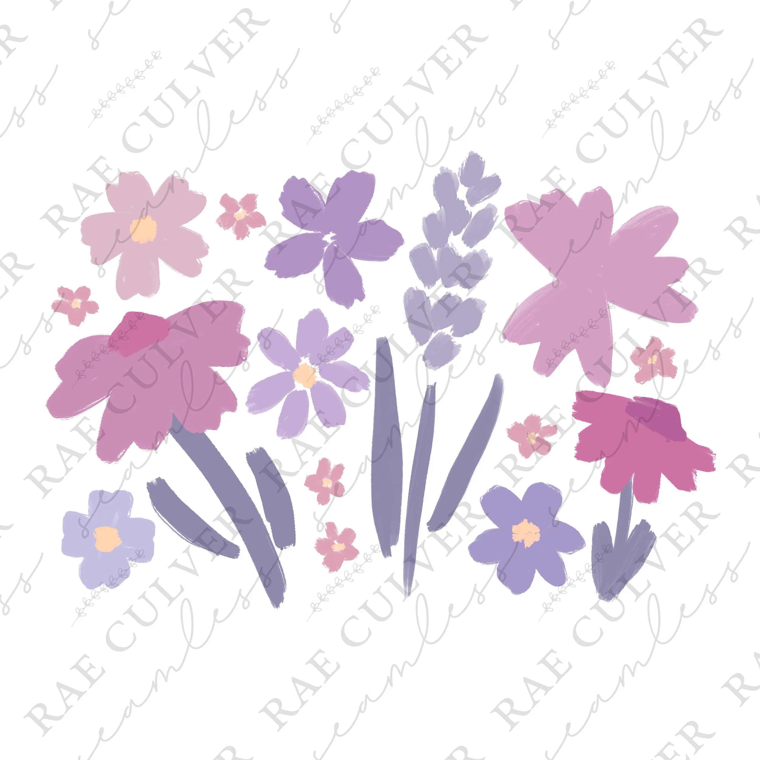 Sweet Summer Floral Purple Sub