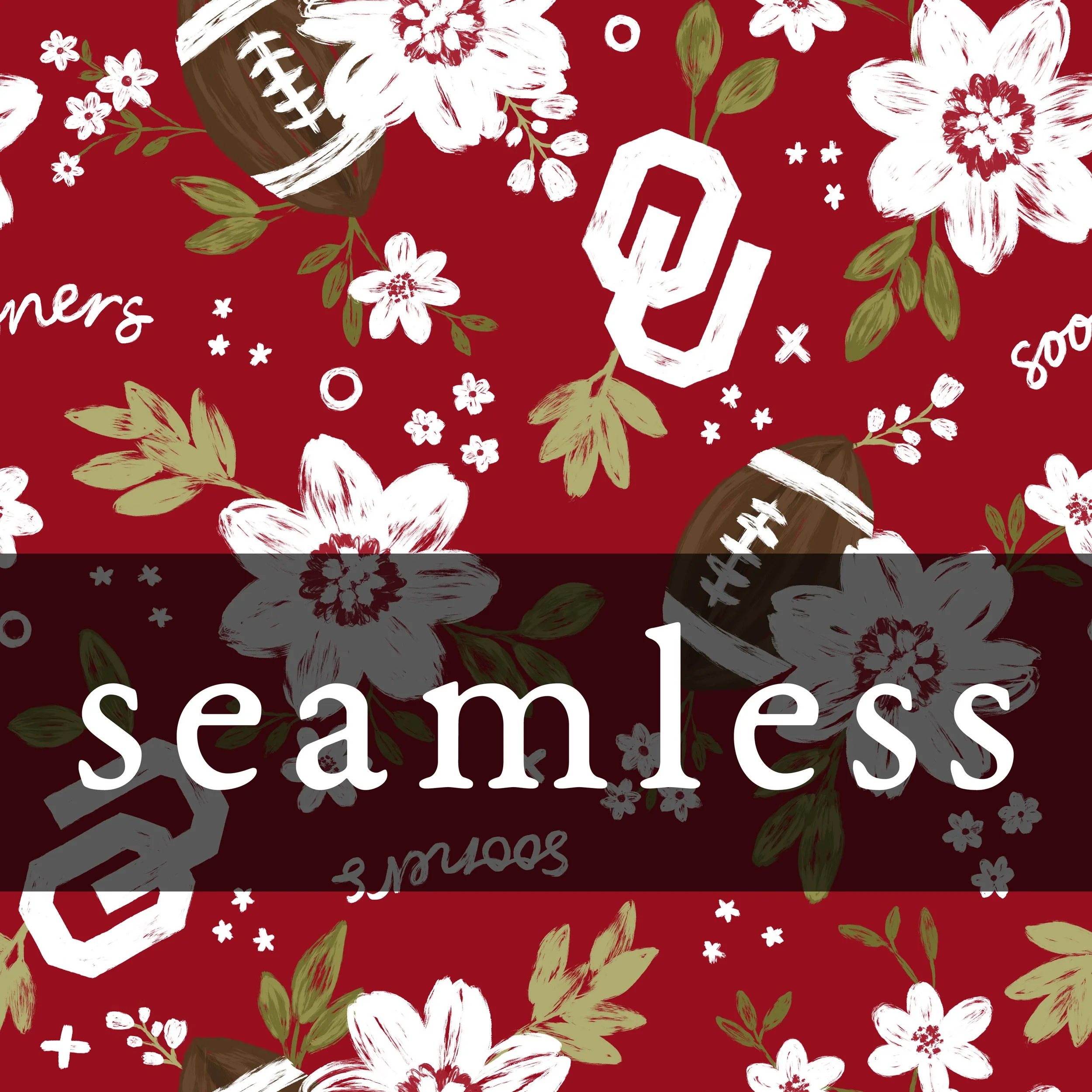 2026 Oklahoma Sooners Floral Red