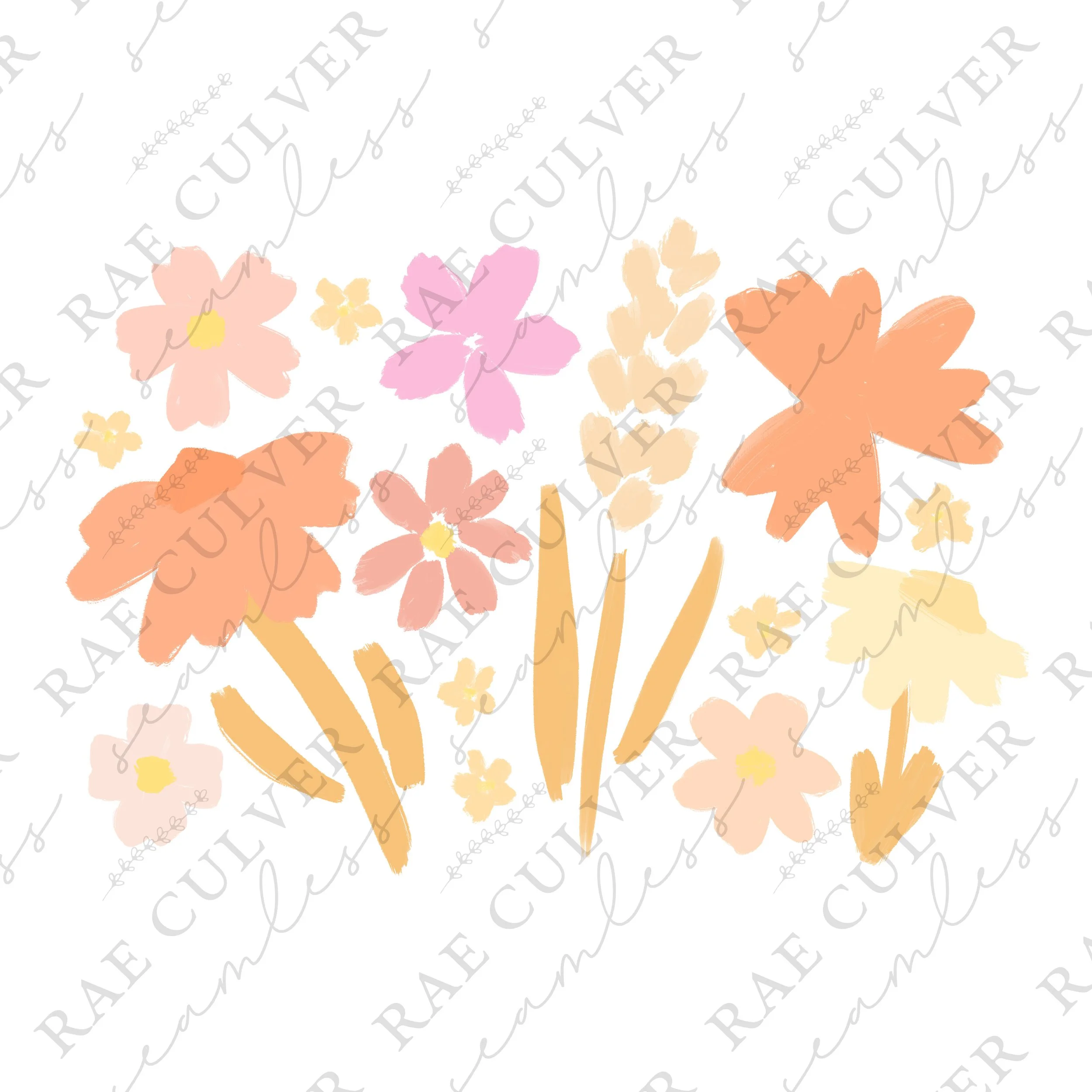 Sweet Summer Floral Peach Sub