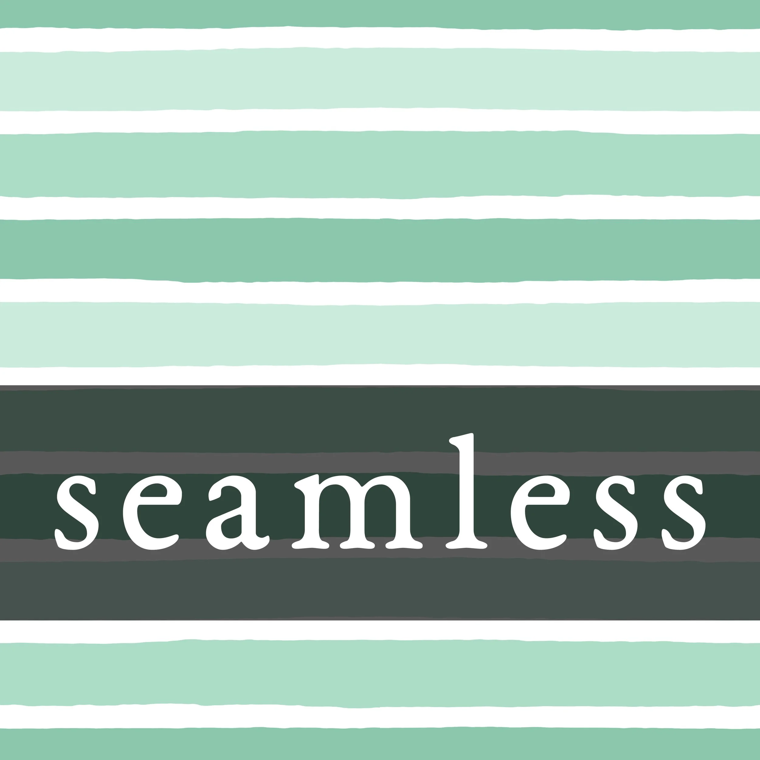 Tropical Fruit Aqua Stripes Plain