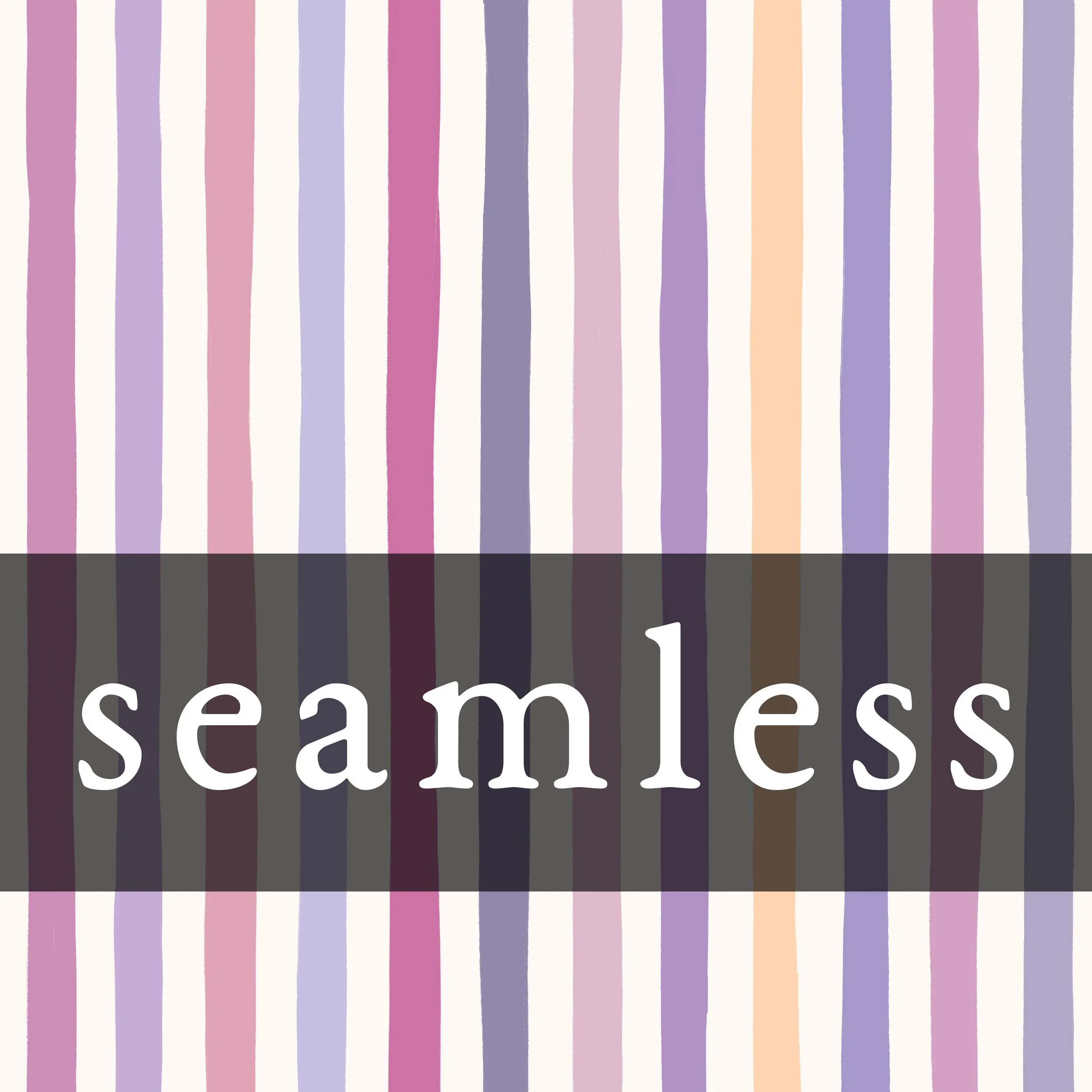 Sweet Summer Floral Purple Stripes