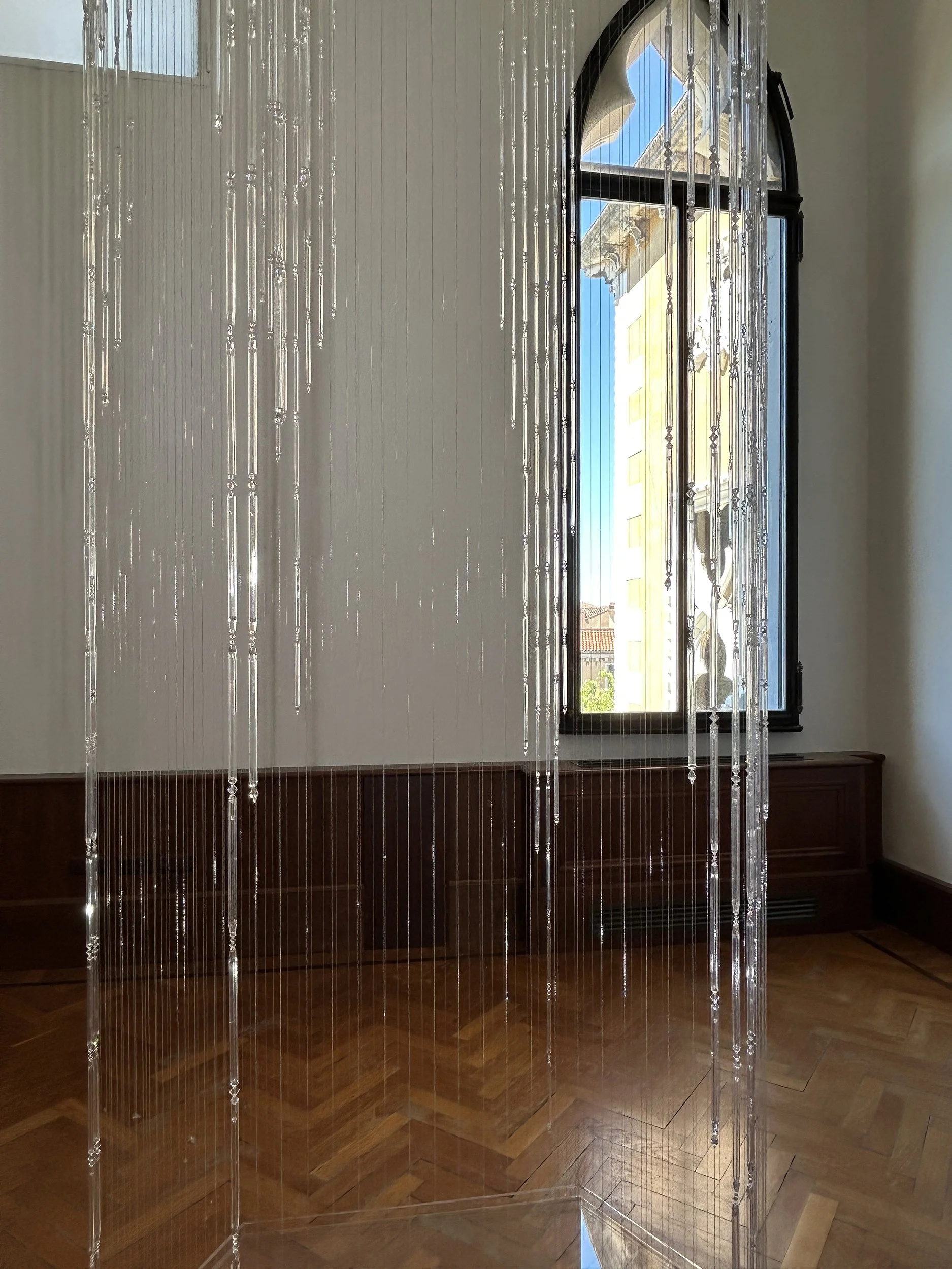 detail view of sculpture titled Opium House Tears by Afruz Amighi on display at the Venice Biennale