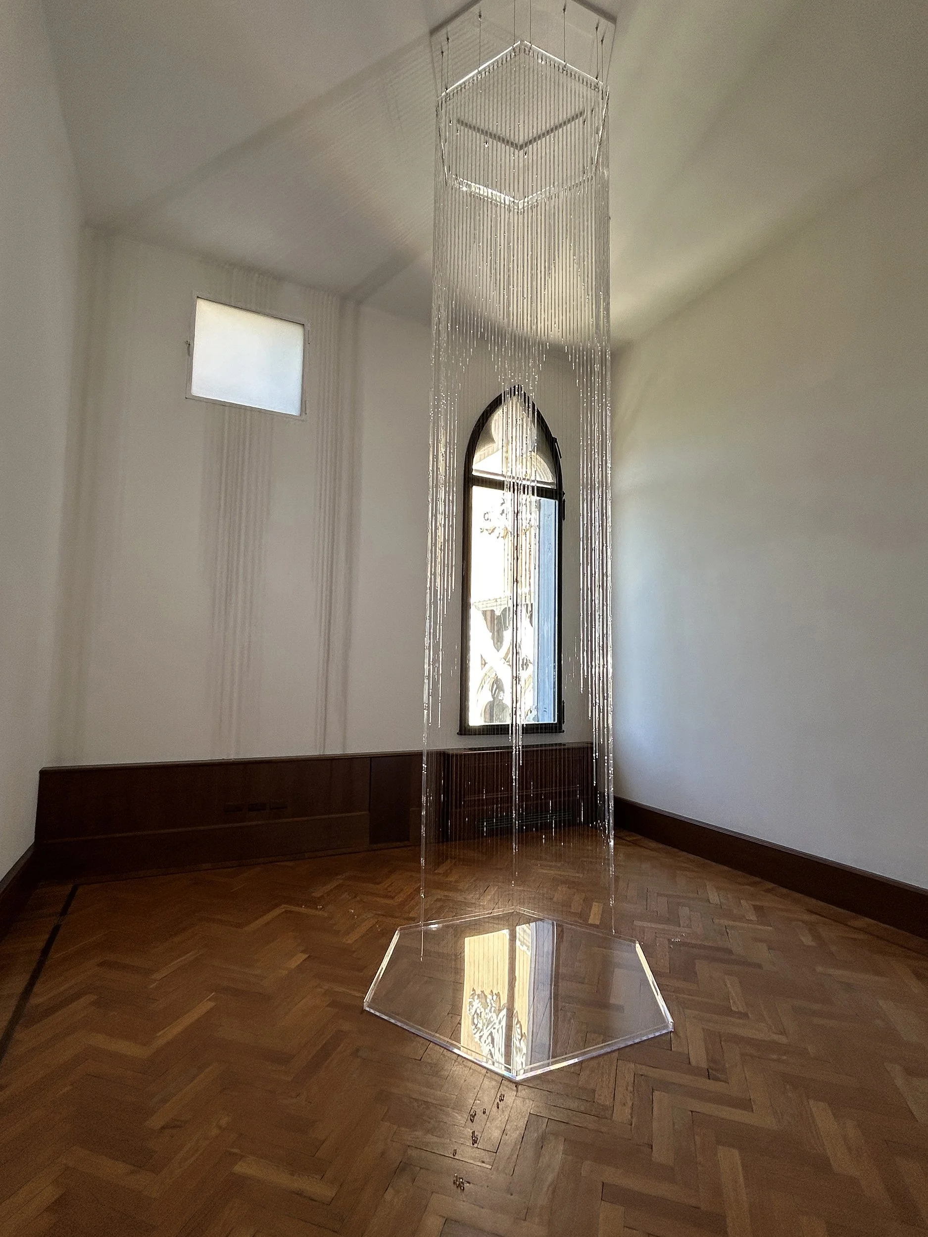 full size view of sculpture titled Opium House Tears by Afruz Amighi on display at the Venice Biennale