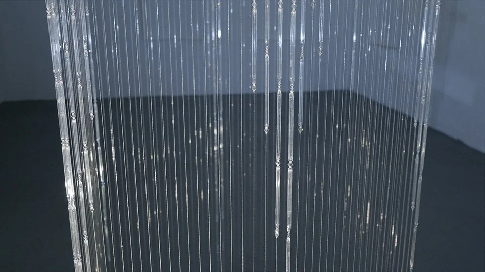 walk through video of the sculpture titled Opium House Tears by Afruz Amighi, video courtesy of Pushpin Films.