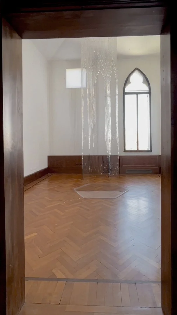 walking tour video of the sculpture titled Opium House Tears by Afruz Amighi on display at the Venice Biennale