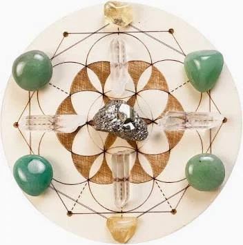 Crystal Grid Night, St. Patrick's Day, Manifest Money, Manifest Luck, Manifest Success, Spring, Ostara, Healing, Crystals, Crystal Reiki, Amethyst, Rose Quartz, Manifest, Manifesting
