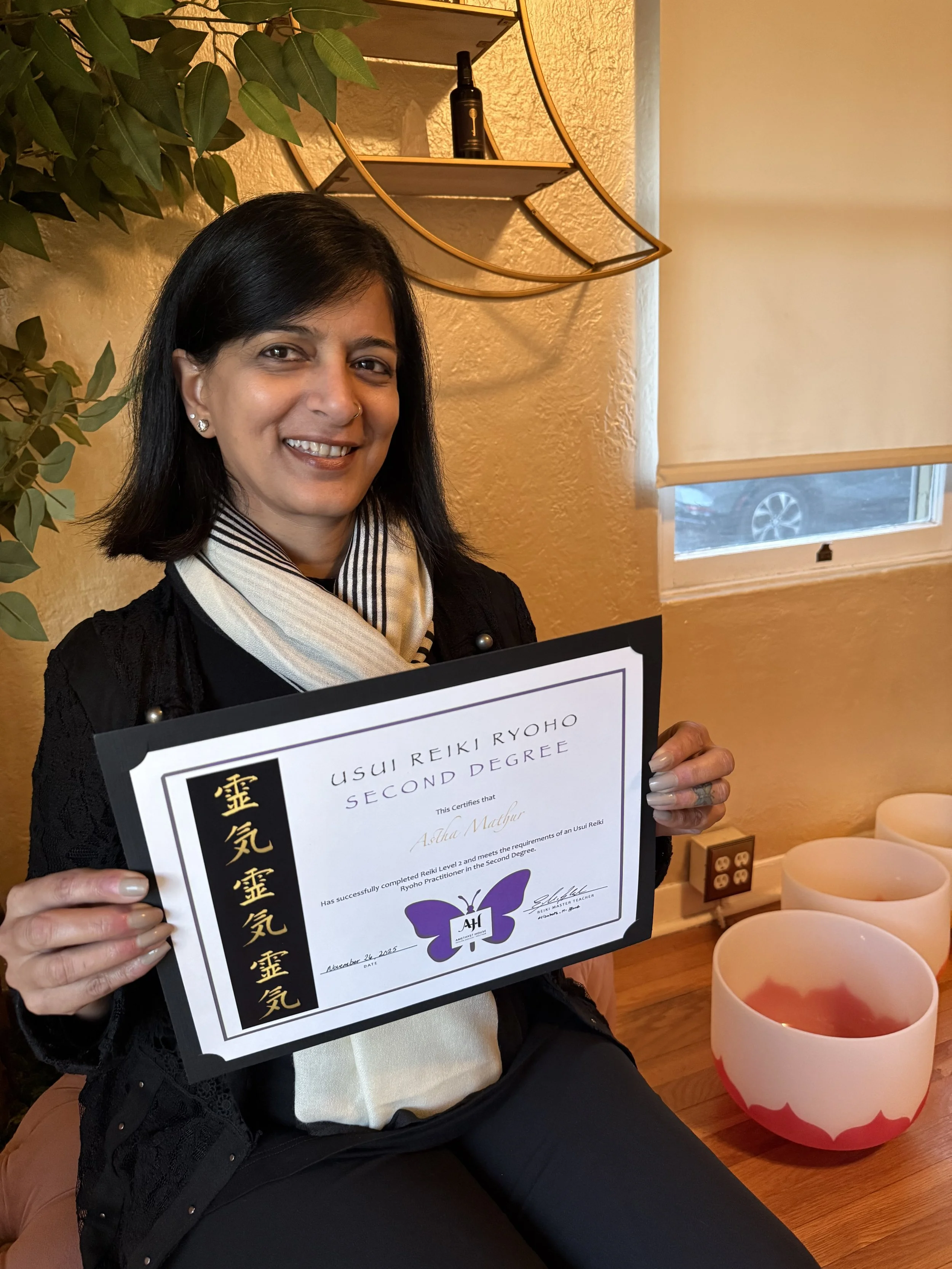 Amethyst House LLC Reiki Student, Reiki School, Reiki Classes, Reiki Training, Reiki Practitioner, Reiki Master, Learn Reiki
