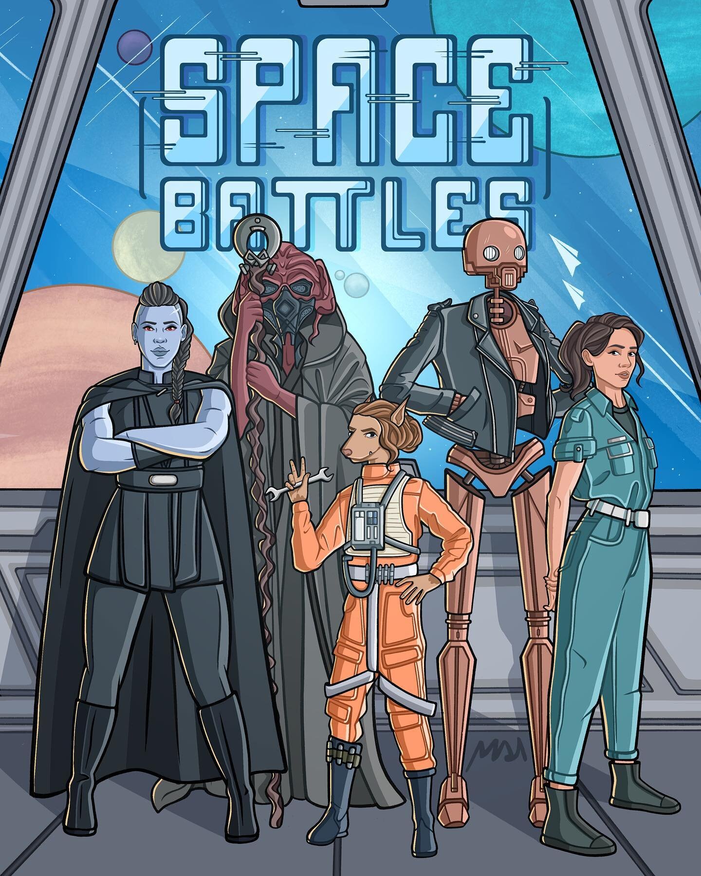 We commissioned some group character art for our GRASP OF THE EMPIRE arc and 😱💕😱💕😱💕😱💕😱 it&rsquo;s finally here!!!

Art by @LaMalaMuerte on Twitter
.
.
.
.
.
.
#spacebattles #spacebattlespod #spacebattlespodcast #starwars #starwarspodcast #sw