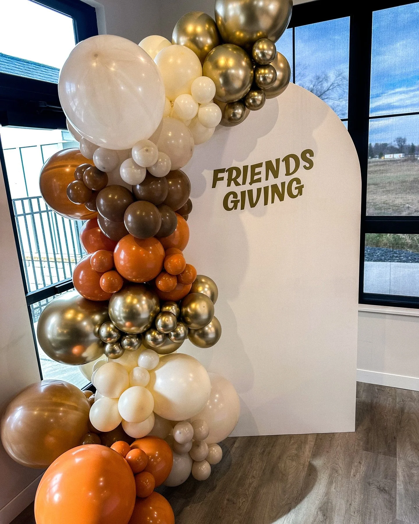 Successful first outing for our latest and greatest wooden backdrop arch!! And also successful first time doing balloons for a Friendsgiving. 🍂🦃

If you&rsquo;d like to rent this arch for your next event, fill out a rental inquiry form on our websi