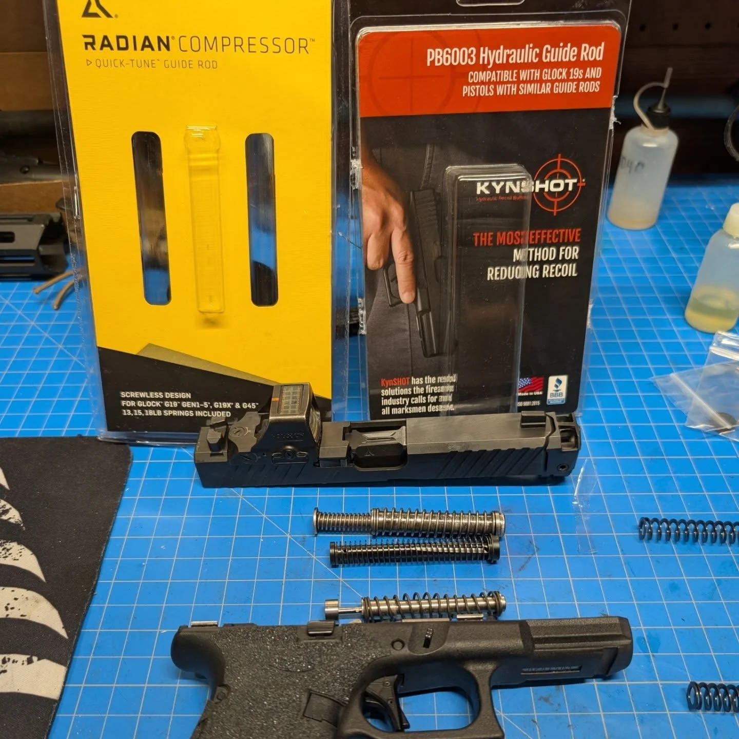 We were recently teaching a class and while demonstrating a drill, my slide became locked up out of battery. Once I was able to get the gun apart, I found that my guide rod had completely broken apart because the end cap sheared off. This would be my