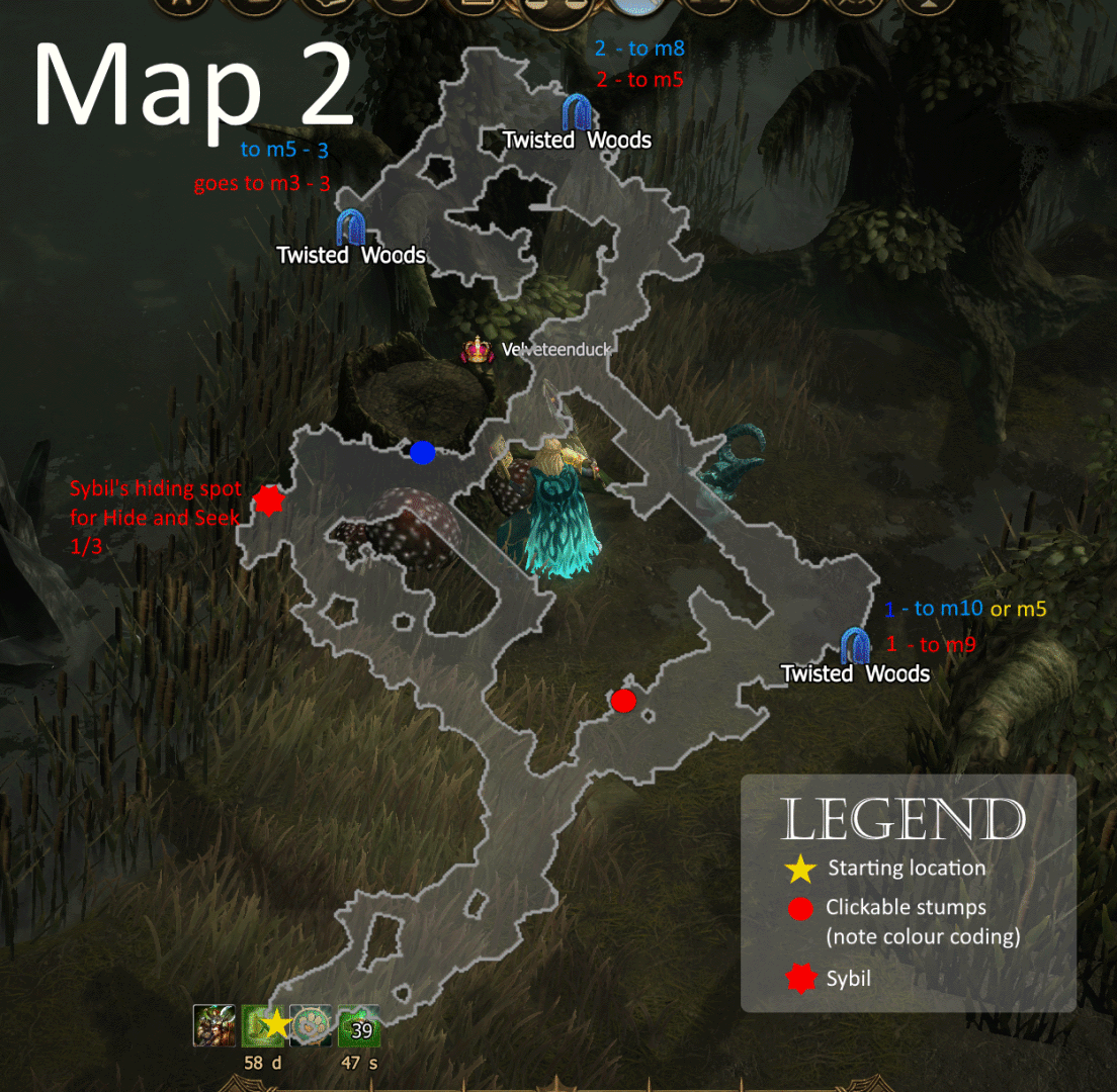 map 2 of twisted woods