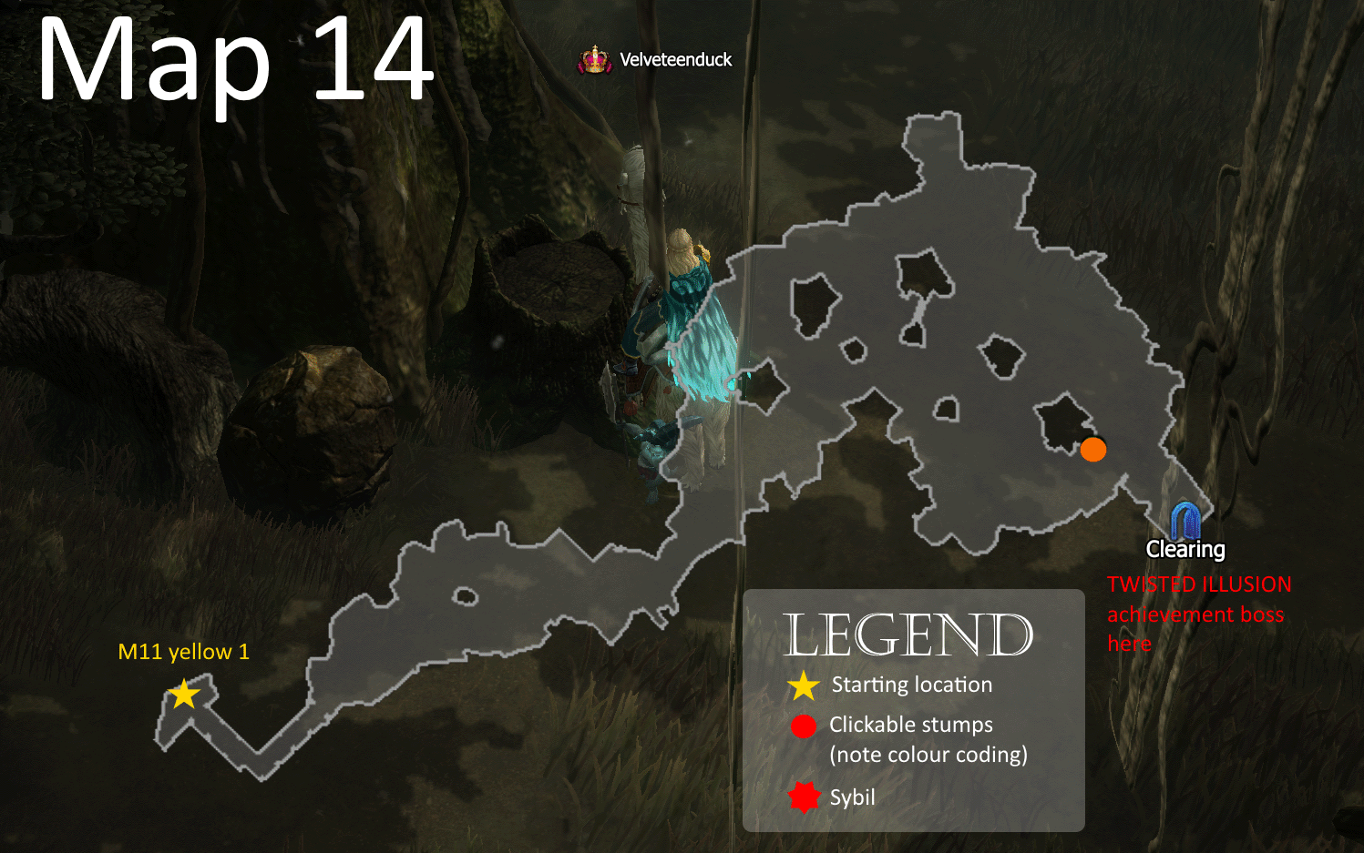 map 14 of twisted woods