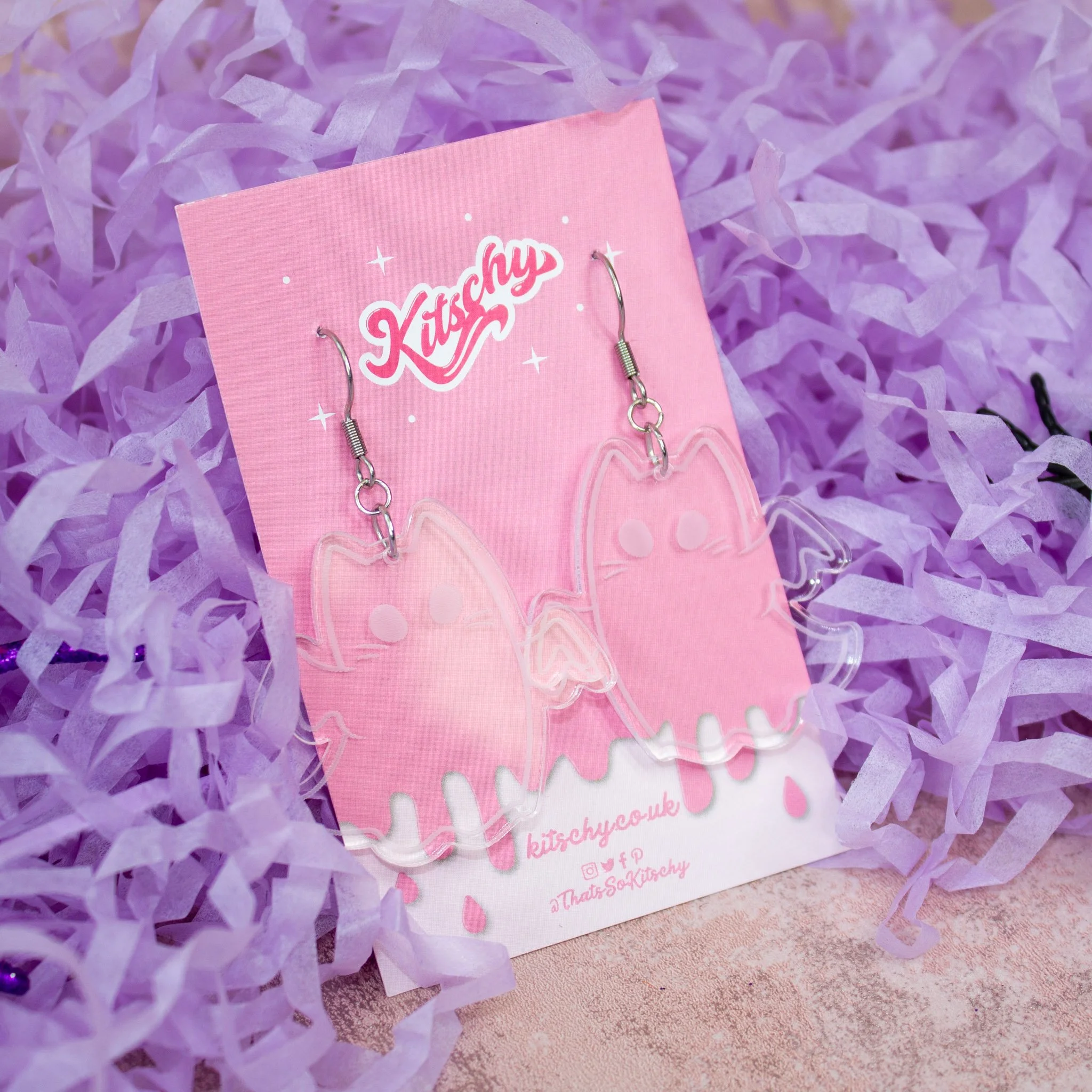 Phantom Feline Earrings