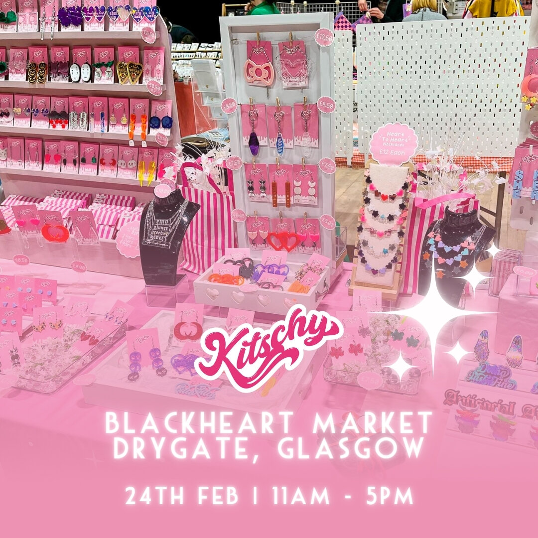 Get ready for our first market of 2024 &ndash; we're heading to Glasgow for the very first @blackheartmarketscotland at the Drygate! 🎉

Join us for a market of traders and creators that specialise in Horror, Goth and Alternative merchandise!

Best o