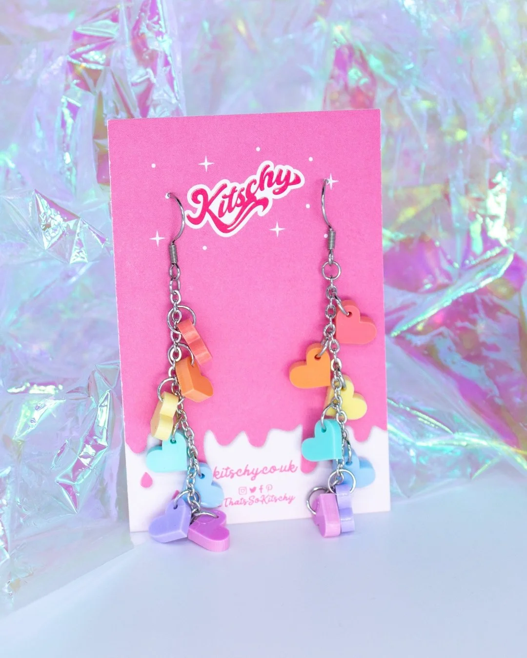 you&rsquo;ve been obsessed with these rainbow dangle earrings lately and honestly, same 🌈✨
