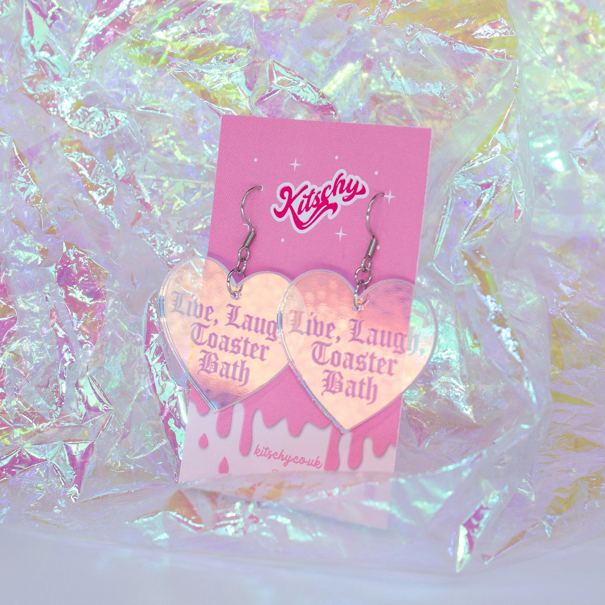 live-laugh-toaster-bath-humour-iridescent-heart-earrings-1.jpg