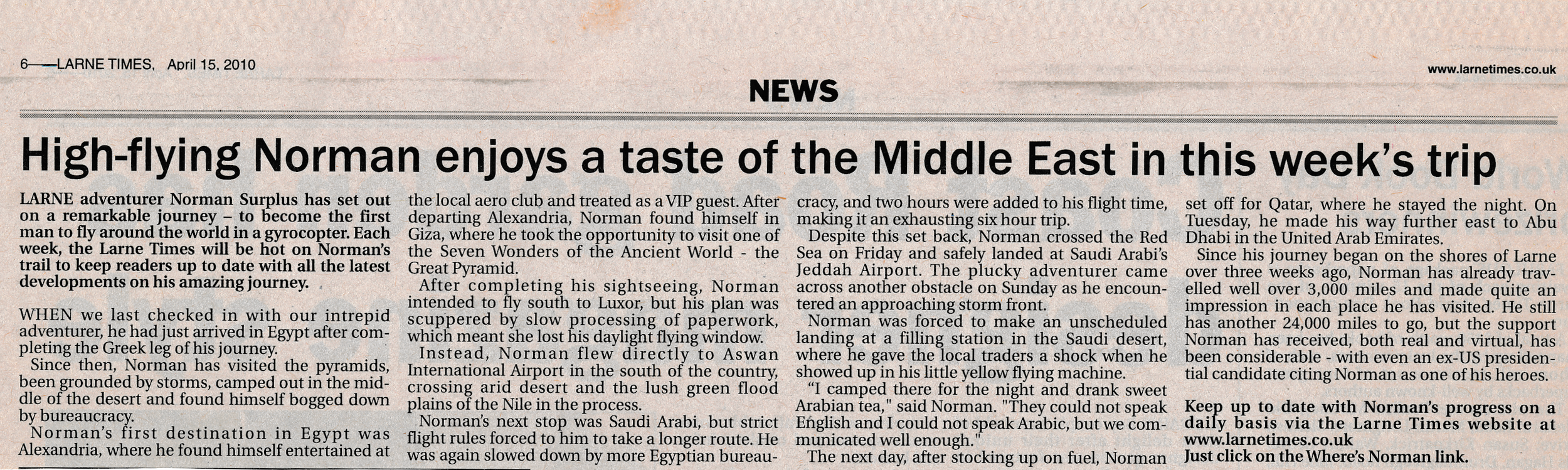 Larne Times - 15/4/10