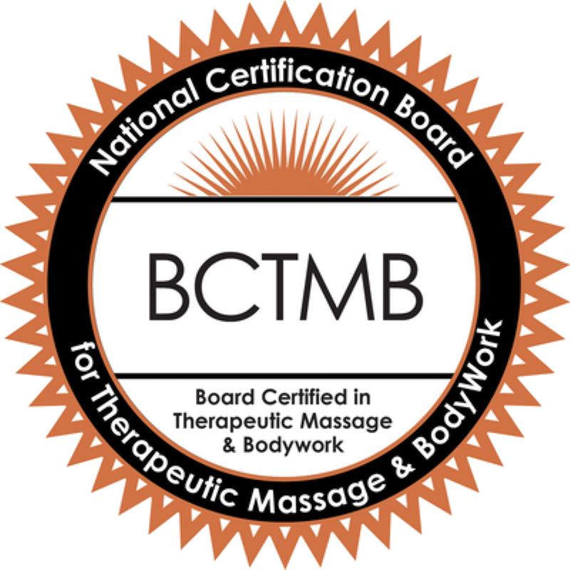 NCBTMB Board Certified in Therapeutic Massage & Bodywork (BCTMB) seal