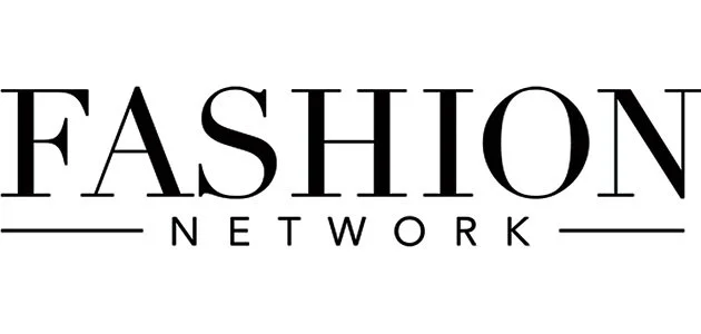 Logo du Fashion Network en noir et blanc.