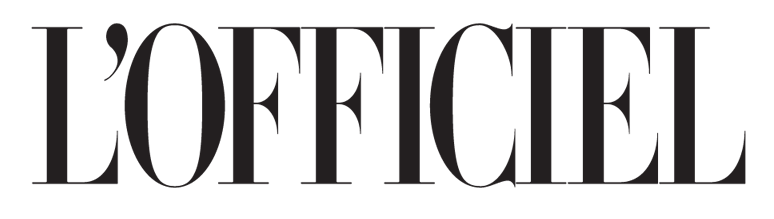Logo de L'Officiel en noir sur fond blanc