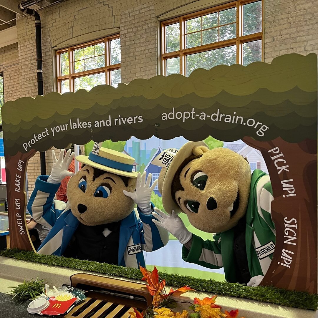The MN State Fair gophers stopped by for a pic at our photo booth and so can you!😄📸
There&rsquo;s still time to visit us at our booth at the Eco-Experience building to get a free picture and adopt a storm drain near you.👍

#AdoptADrain #MN #MNStat