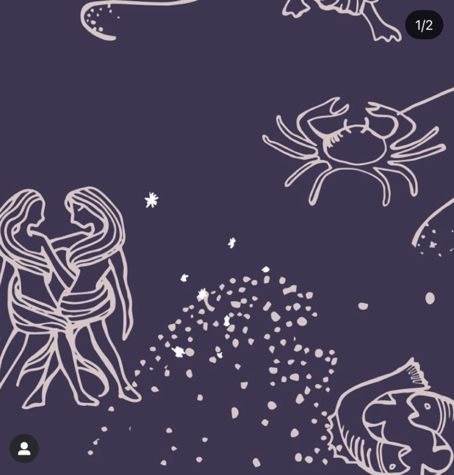 horoscope print then into vector art with Adobe Illustrator.
