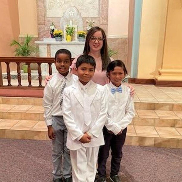 Congratulations to everyone who received their First Communion this morning at Basilica of St. Paul! We are especially proud of our students Christopher, Delvano, and Skhyler, and will continue to pray for their spiritual growth.