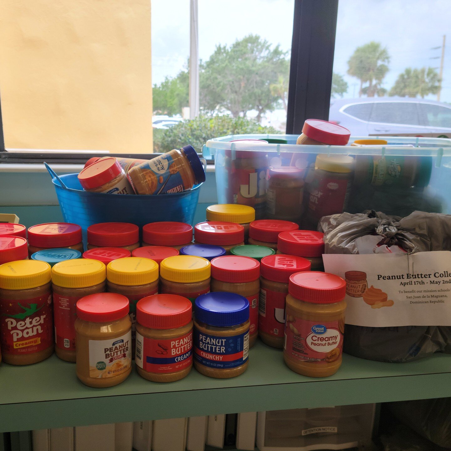 Thank you for making God #knownlovedserved through your generous donations of peanut butter. 

We will continue to collect until Tuesday 5/2. That Wednesday, Mrs. Rivera will deliver our donations to be sent to our sister diocese in San Juan de la Ma