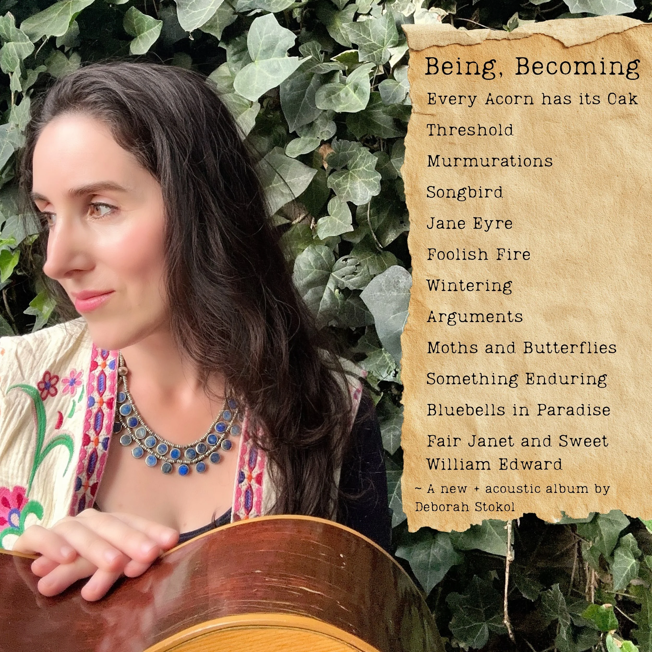 Being, Becoming Acoustic AlbumTrack List - Deborah Stokol - June 2026.jpg