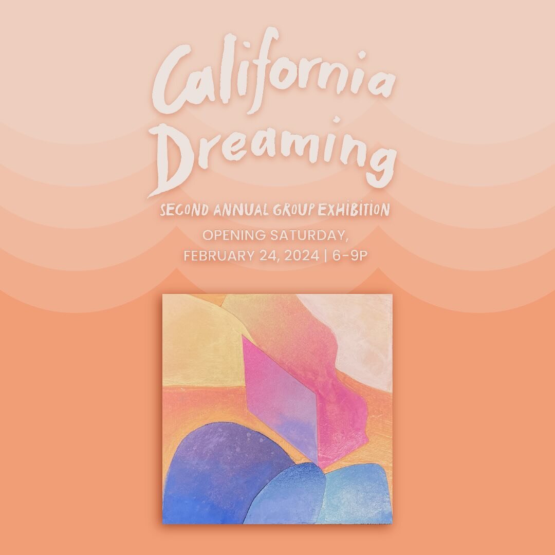 Join me this Saturday at @dorado.806 projects for the opening of California Dreaming, a juried group exhibition in Santa Monica! My piece &ldquo;Tangerine Dream&rdquo; will be on display, check it out if you can! 🍊🎨