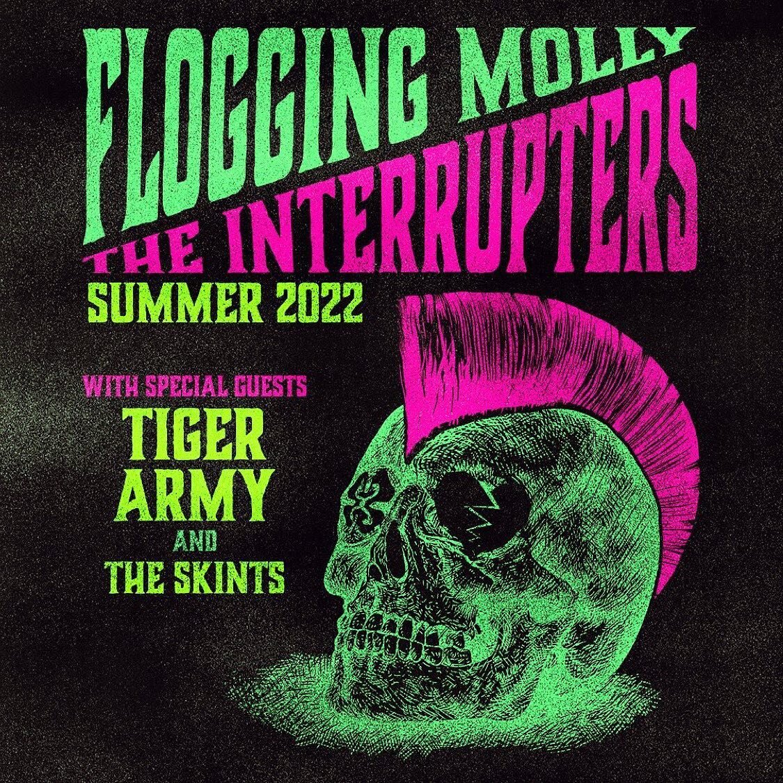 TOUR ANNOUNCE!!🎉 @theinterrupters &amp; @floggingmolly will be co-headlining in a city near you with @tigerarmy and @theskints !!!
Tix on sale this Friday at 10am.
Get ready to dance and have some fun this summer! 🎶💃🏻.

#theinterrupters #flogging