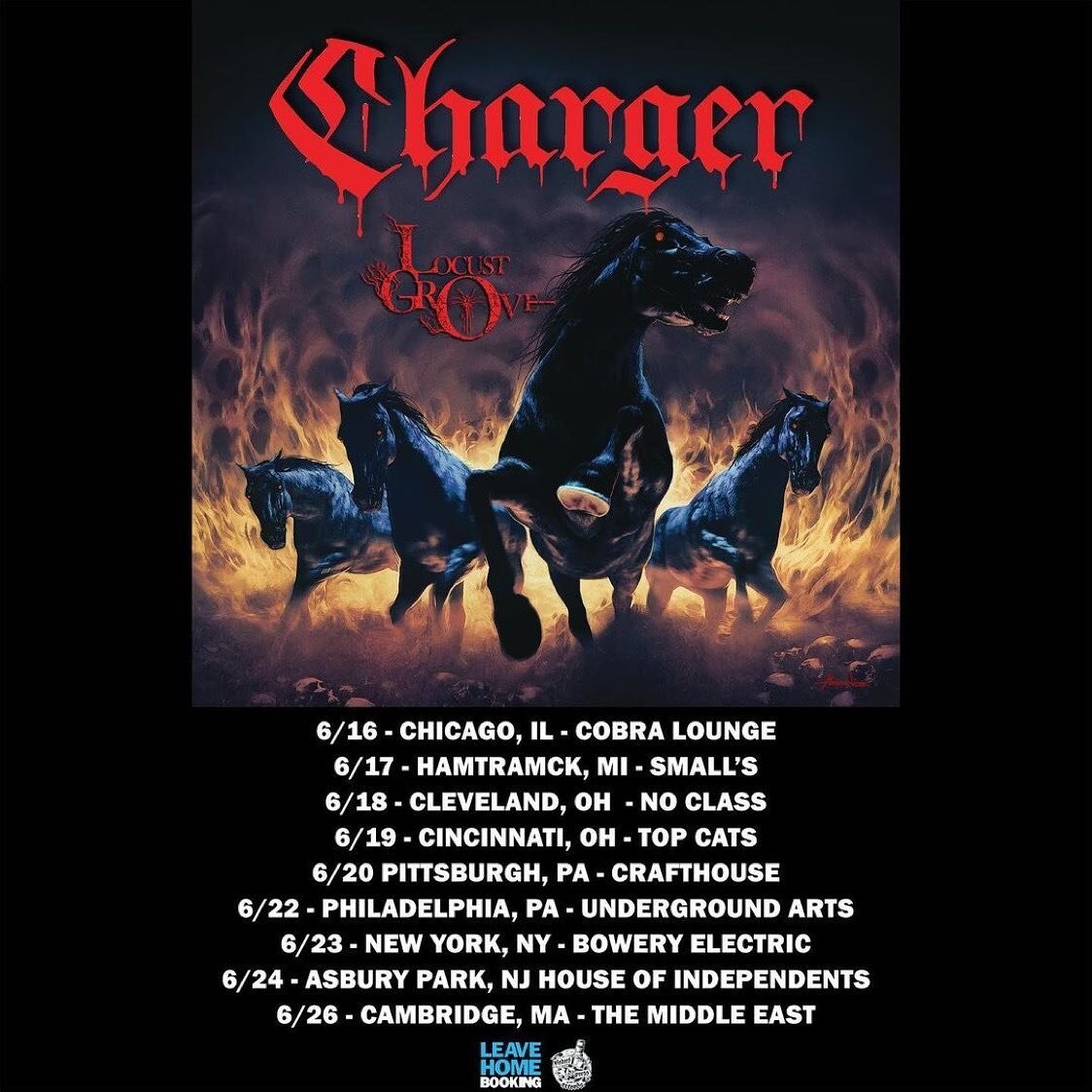 @charger_eb tix on sale this Friday!!East Coast dates with @locustgroveband see all dates below.

Thu. June 16 Chicago, IL Cobra Lounge @cobralounge 

Fri. June 17 Hamtramck, MI Small's @smallsclub 

Sat. June 18 Cleveland, OH No Class 
@noclasscle 
