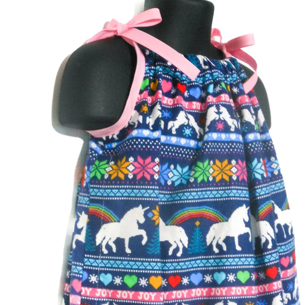 unicorn christmas dress Christmas Unicorn Twirl Dress 2T