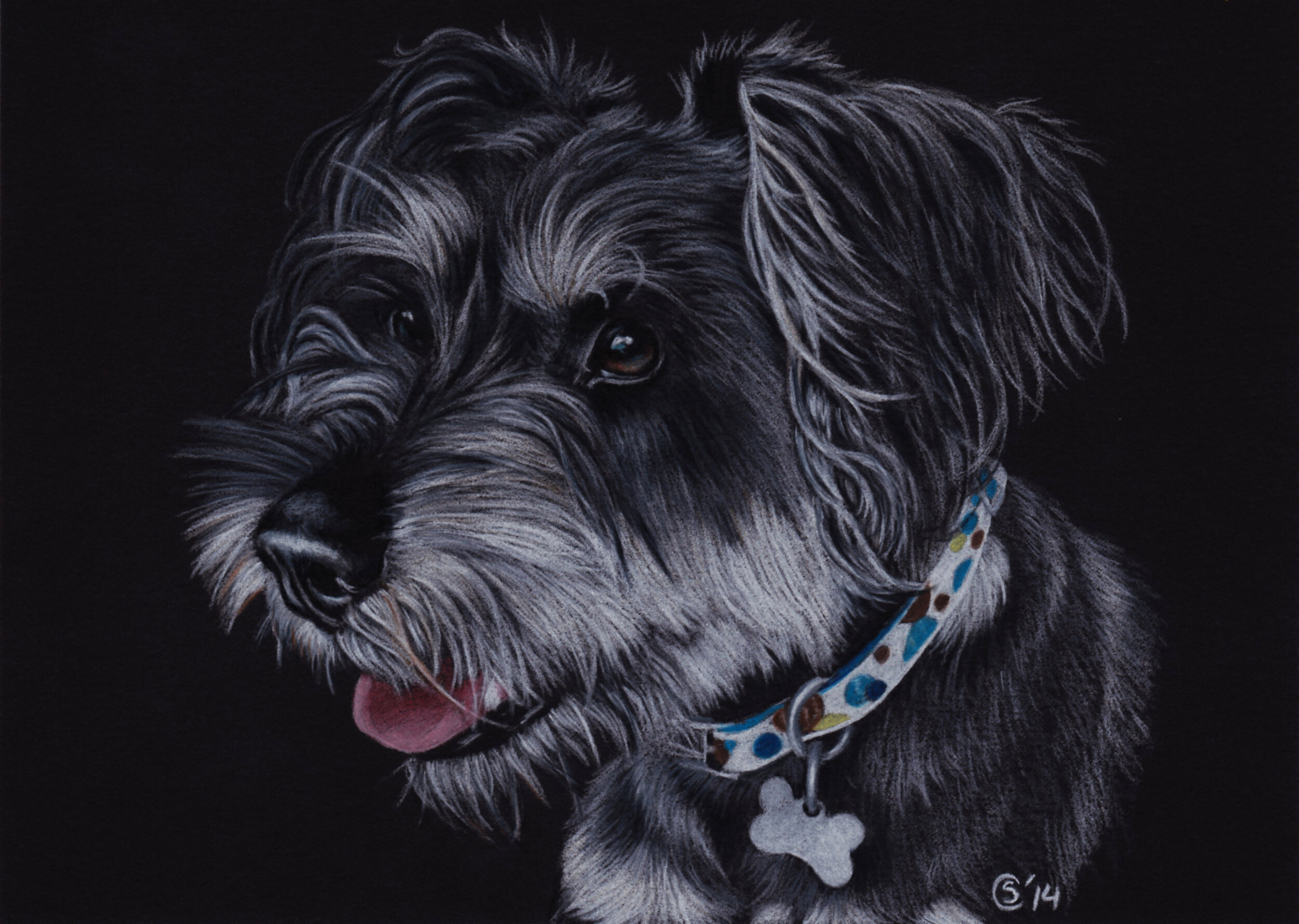 Terrier Dog Portrait Commission