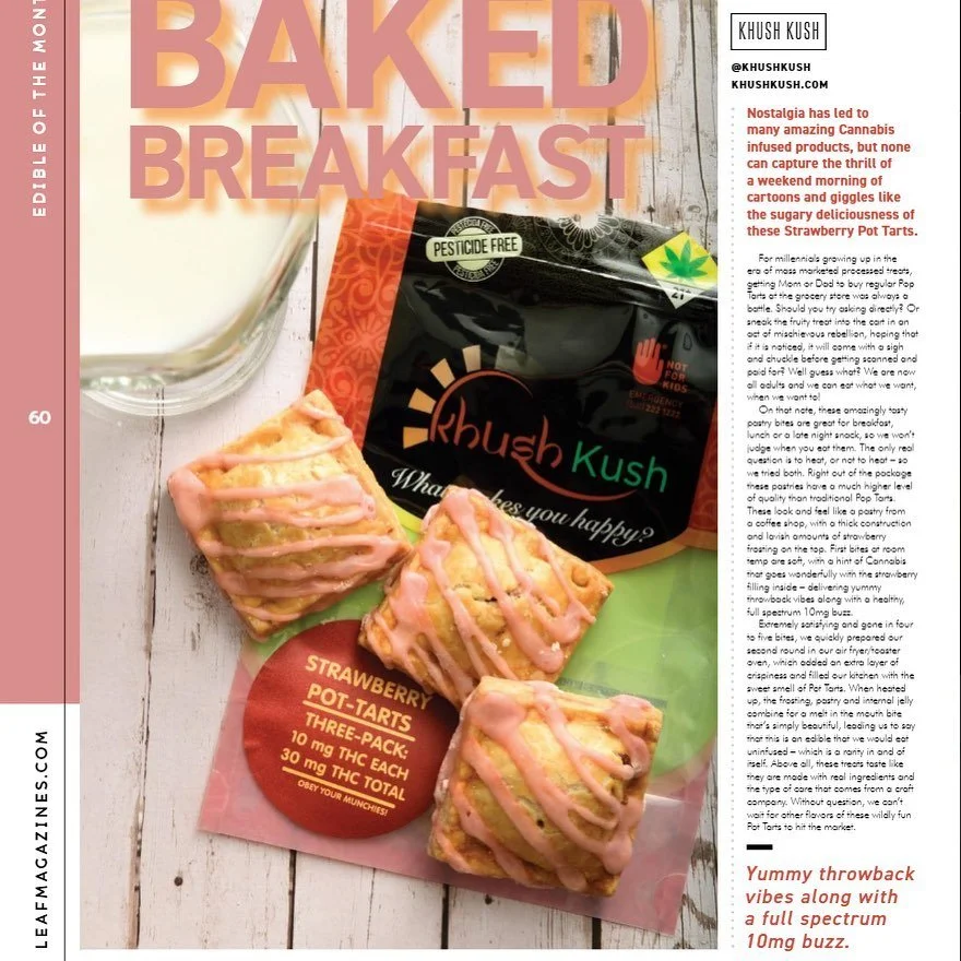Our pot-tart pastries are so delicious 🤤. We were featured in the @nwleaf magazine for them as well. Try them out today! Obey your munchies!🤤🤤
&mdash;
#edibles #adultsnacks #khushkush #love #obeyyourmunchies